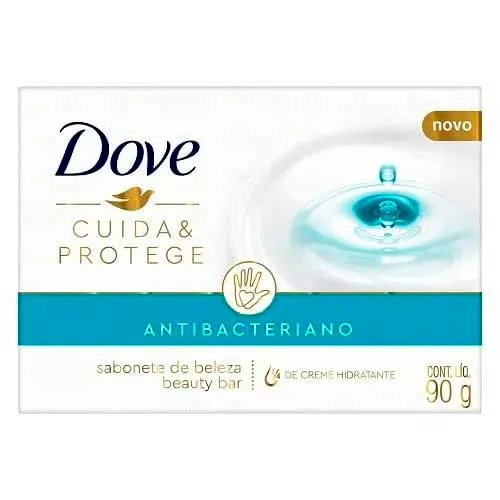 Sabonete Em Barra Antibacteriano Dove Cuida & Protege 90g