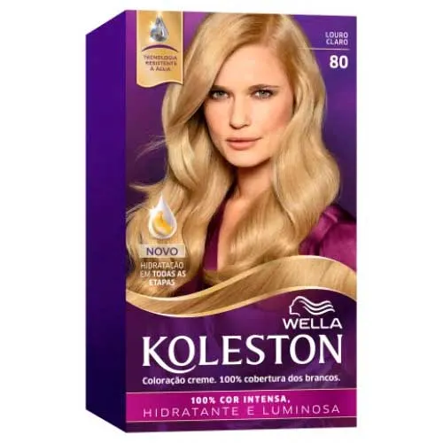 Tintura Wella Koleston N 80 Louro Claro 1 Kit