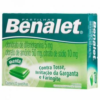 benalet 12 pastilhas menta