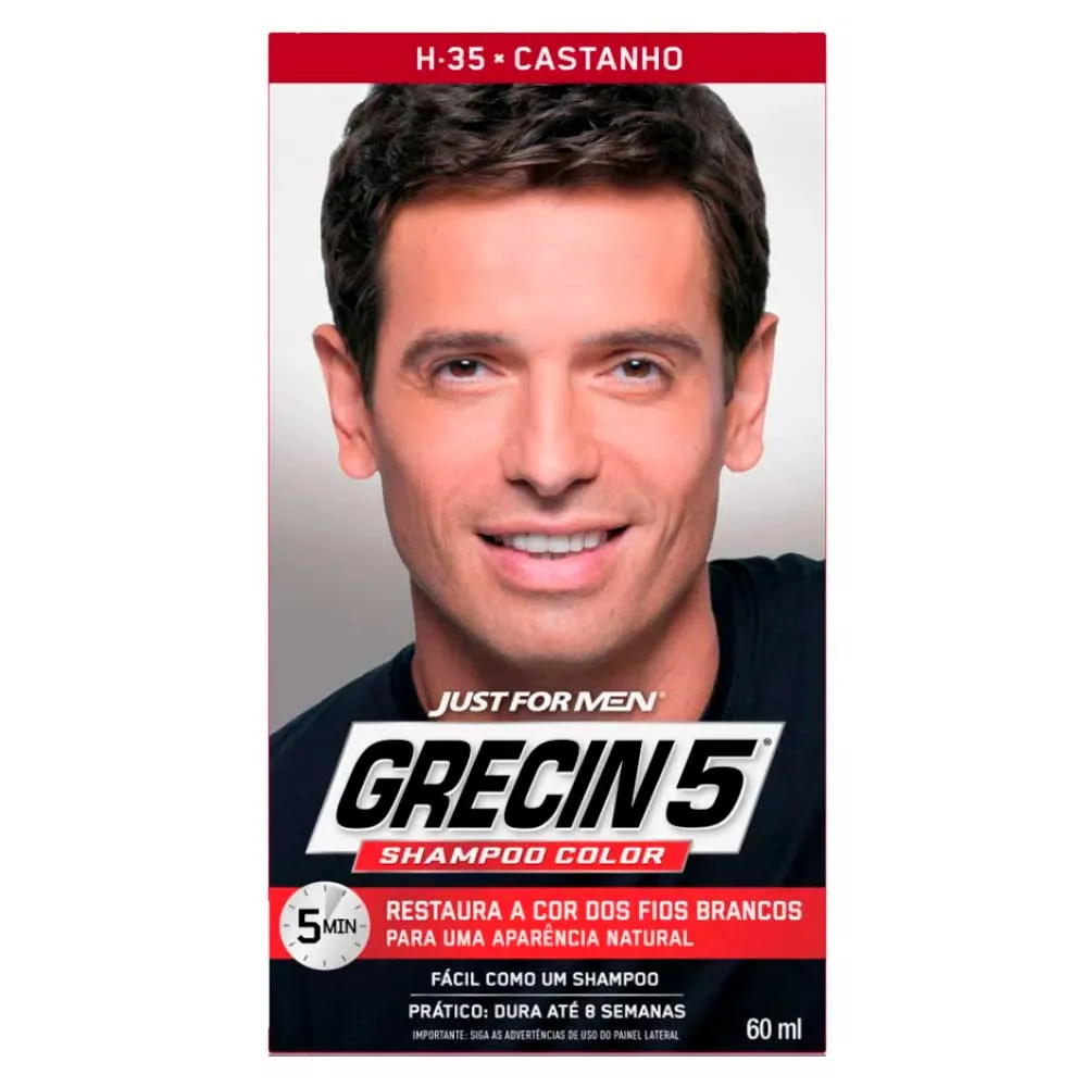 Shampoo Tonalizante Grecin 5 Castanho 60ml