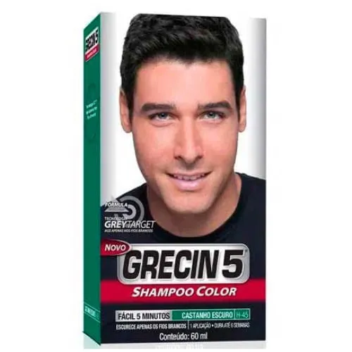 Shampoo Tonalizante Grecin 5 Castanho Escuro 60ml