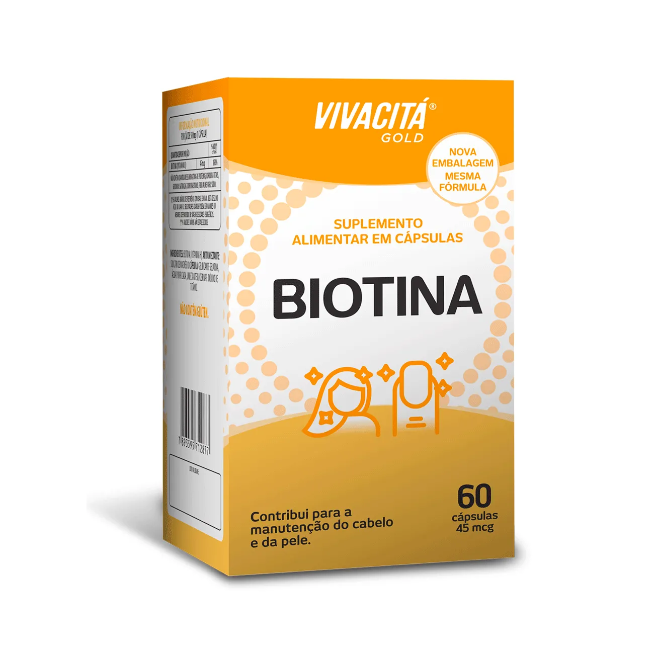 Biotina Vivacitá Gold 60 Cápsulas