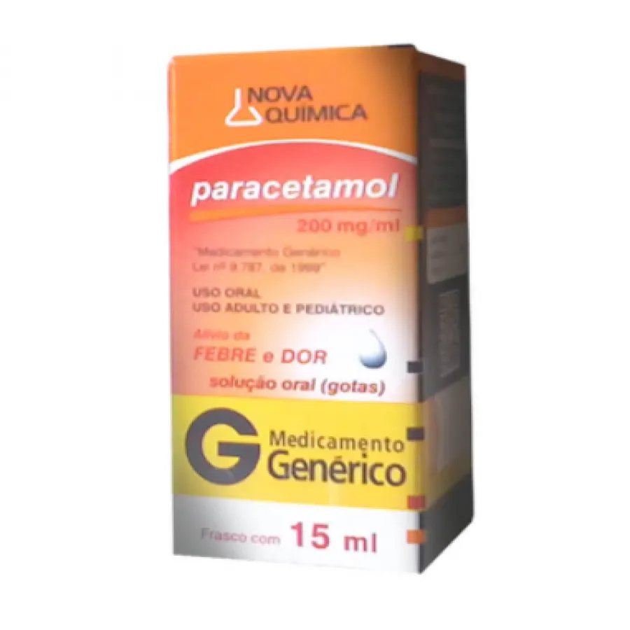 g paracetamol 200 mg com 15 ml