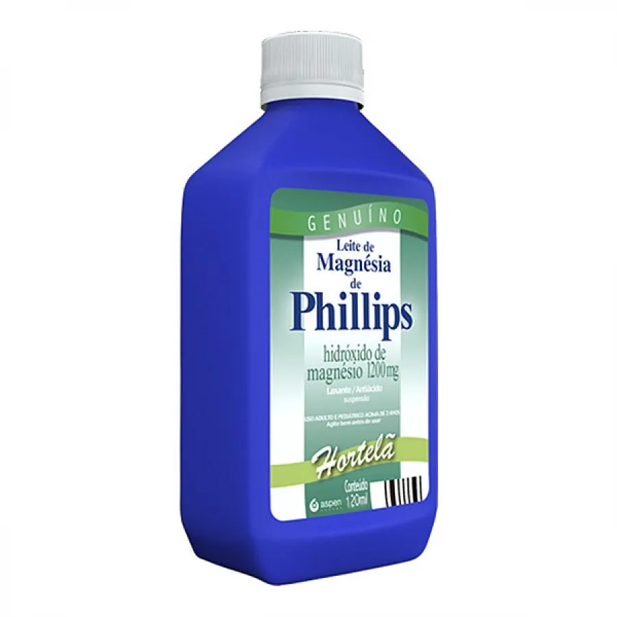 leite de magnesia 120ml hortela