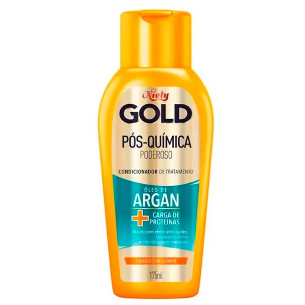 Shampoo Niely Gold Óleo Pós Química Poderoso 300ml