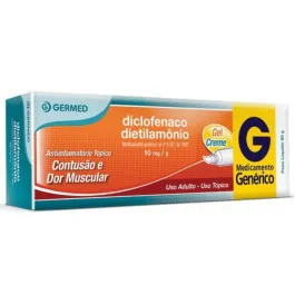 Diclofenaco Dietilamônio 11,6 mg/g - Gel Creme com 60g - Germed - Genérico