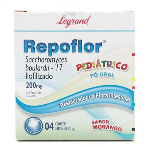 repoflor 200mg/g, 4 envelopes com 1g de pó para solução de uso oral