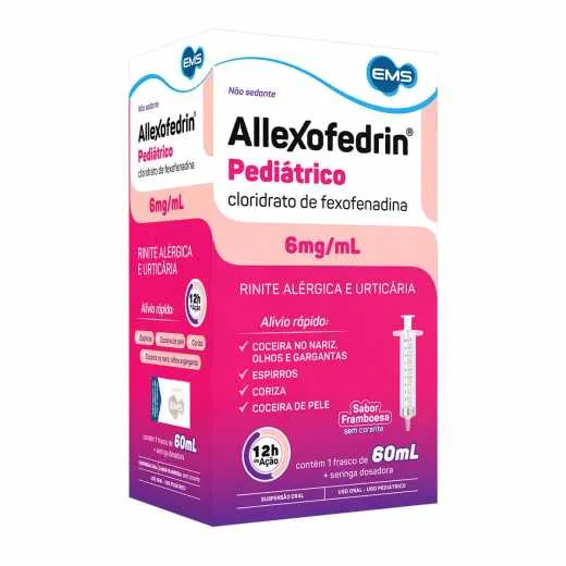 allexofedrin 6mg sabor framboesa 60ml