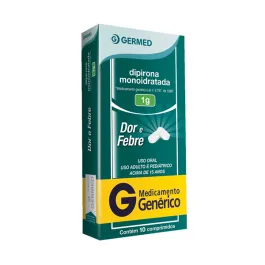 Dipirona Monoidratada 1G - 10 Comprimidos - Germed Pharma - Genérico