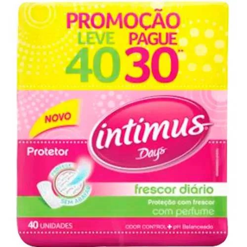 Absorvente Intimus Days Com Perfume 40 Unidades