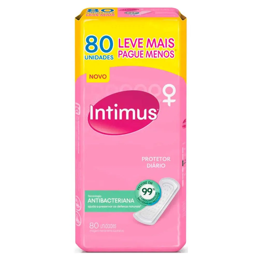 Absorvente Intimus Antibacteriana 80 Unidades