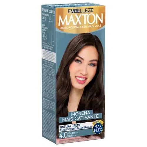 Tintura Maxton N 4.0 Castanho Natural 1 Kit