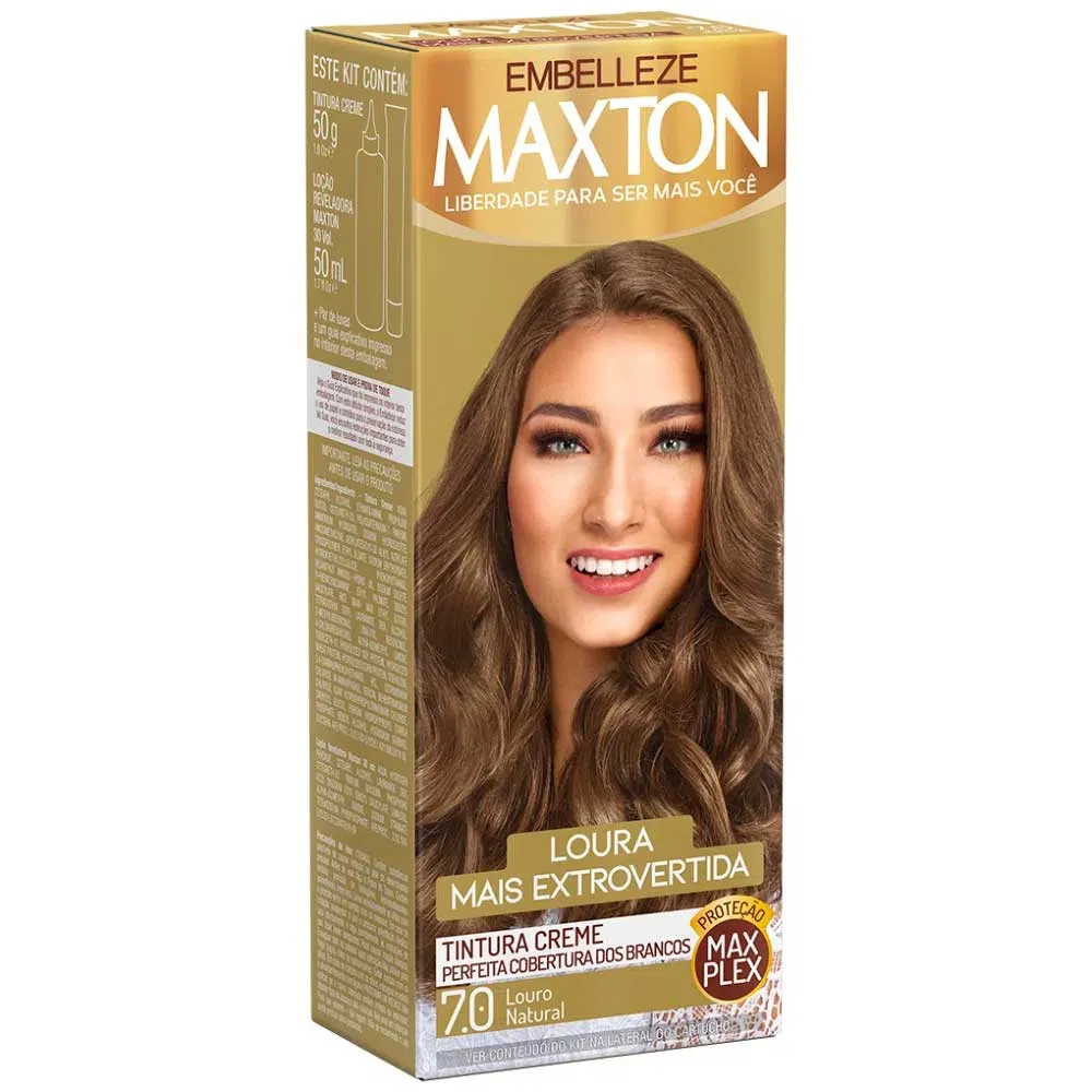 Tintura Maxton N 7.0 Louro Natural 1 Kit