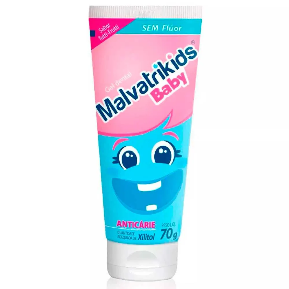 Gel Dental Infantil Malvatrikids Baby Tutti-frutti 70g