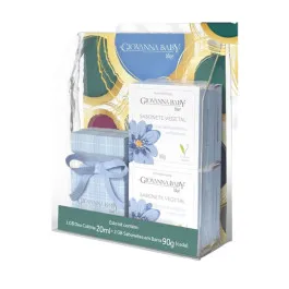 Kit Giovanna Baby Blue - Colônia 20ml + 2 Sabonetes 90g