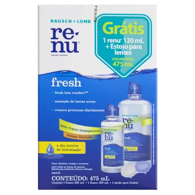Kit renu plus 355ml + 120ml grts estojo para lentes