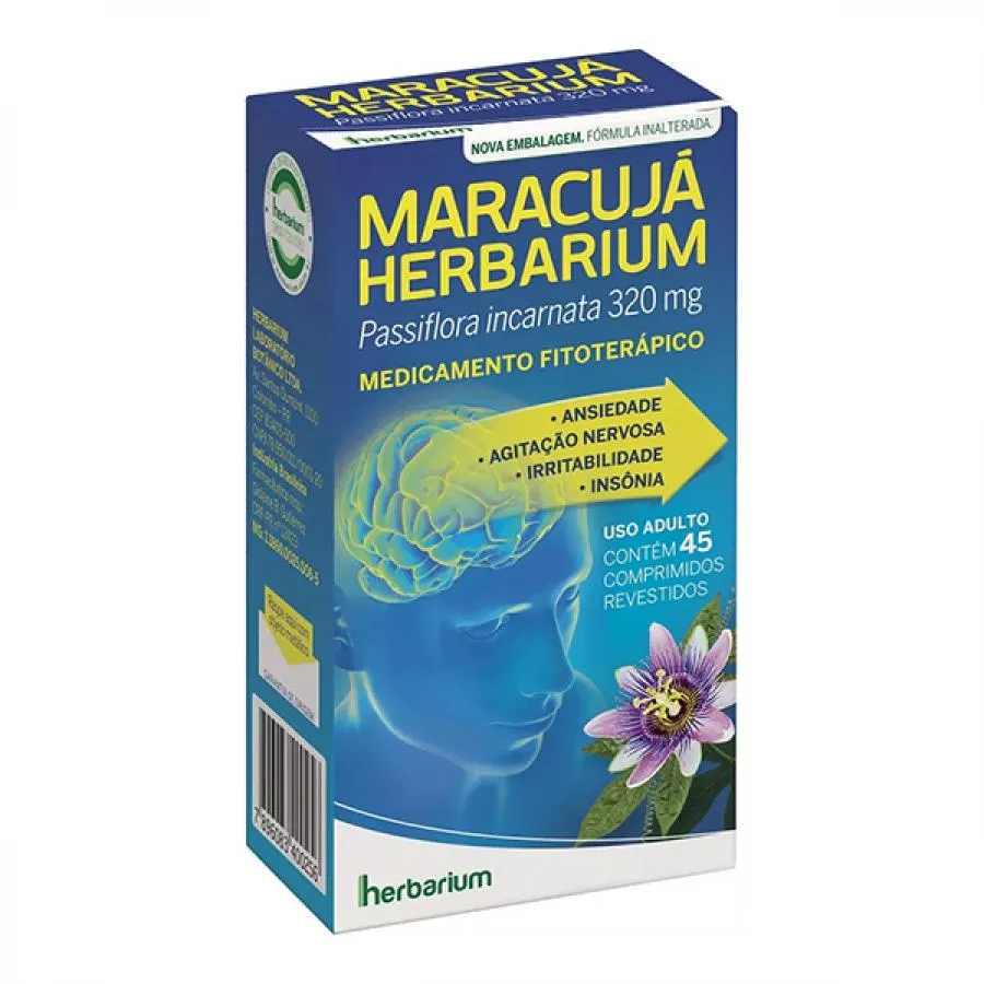 maracuja herbarium com 45 comprimidos