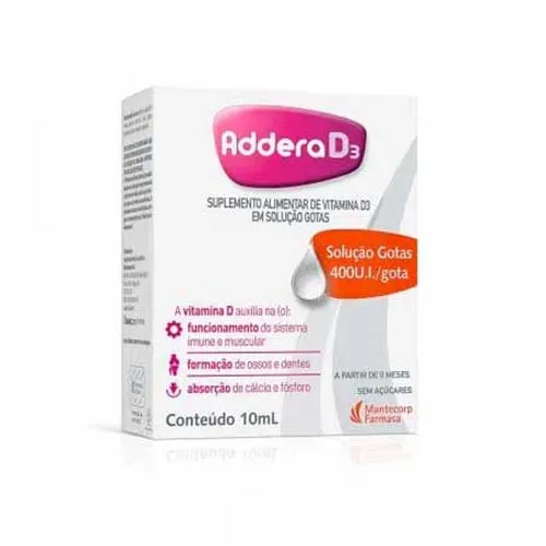 Addera D3 400ui Solução Oral 10ml