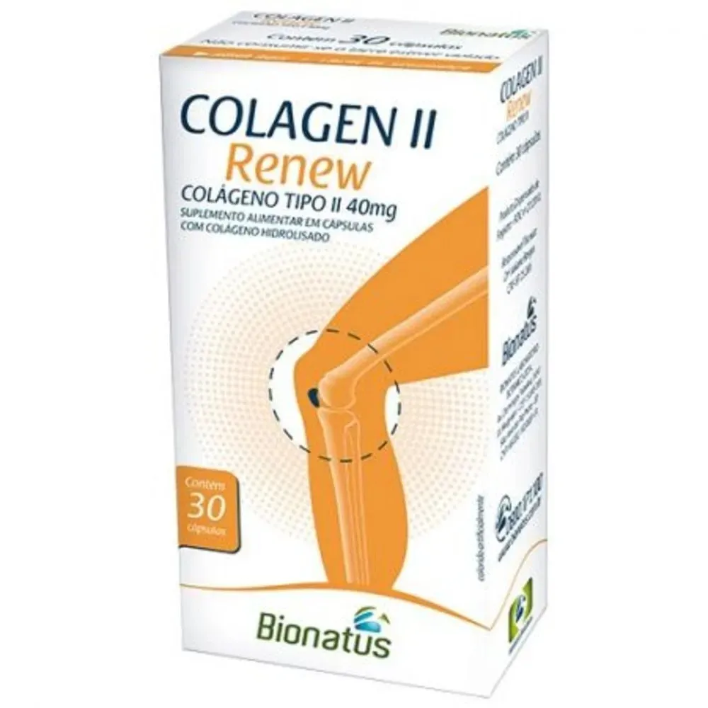 colágeno tipo 2 colagen ii renew 40 mg 30 cápsulas