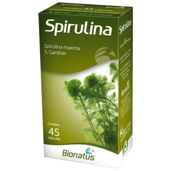 spirulina 380mg 45 cápsulas