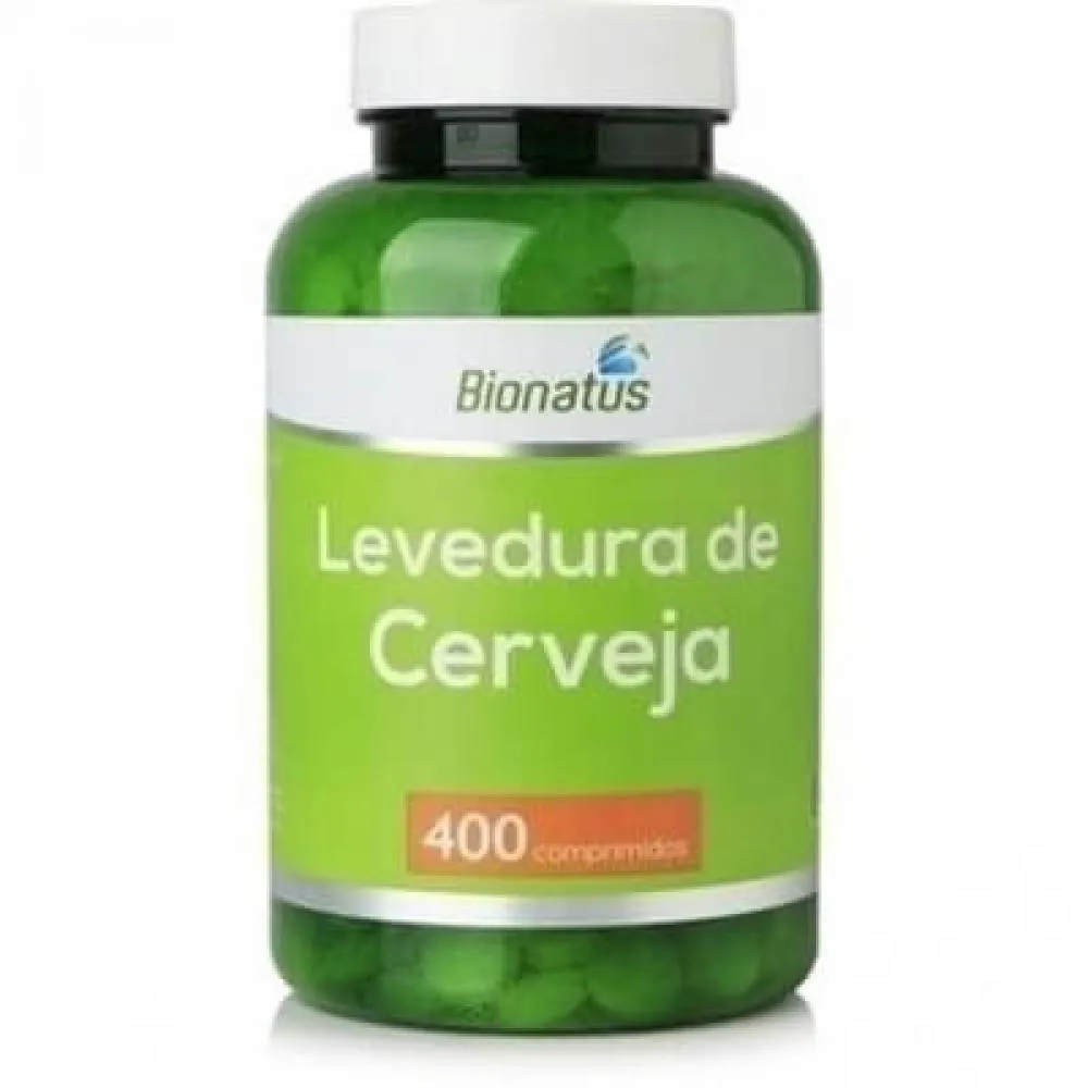 levedura de cerveja com 400 comprimidos bionatus