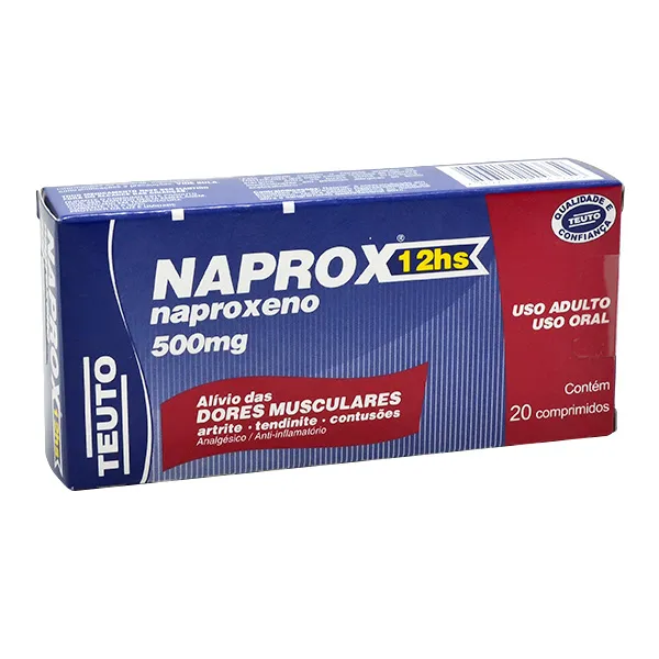 naprox 500mg 20cpds naprox 500mg c/