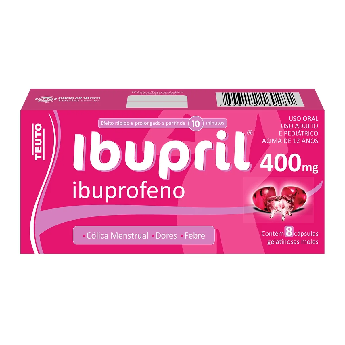 ibupril 400mg 8cpds
