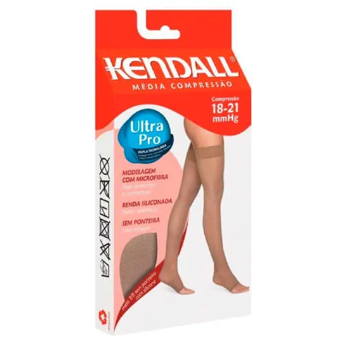 Meia 7/8 De Compressão Kendall 18-21mmhg G Ponteira Fechada 1 Unidade