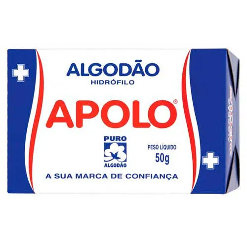Algodão Hidrófilo Apolo 50g