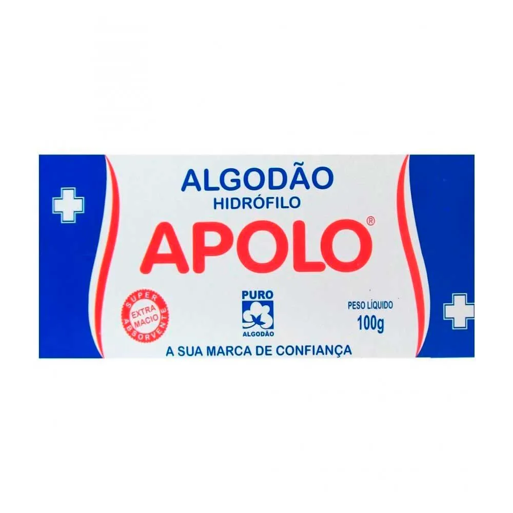 Algodão Hidrófilo Apolo 100g