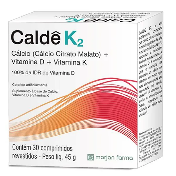 calde k2 com 30 comprimidos