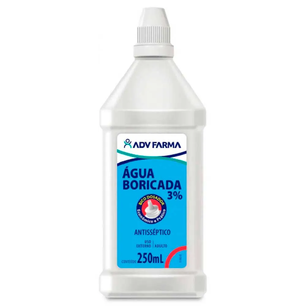 Água Boricada Adv Farma 250ml