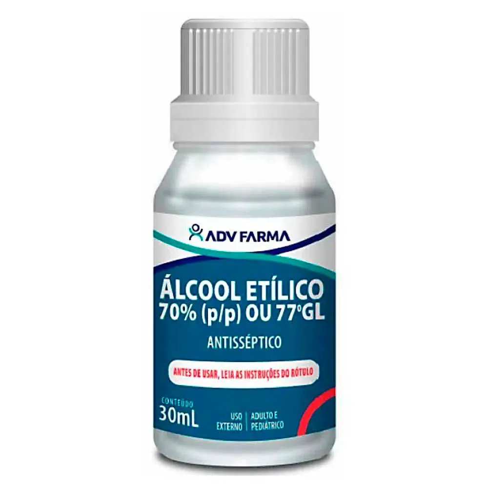Álcool Líquido 70% Adv 30ml