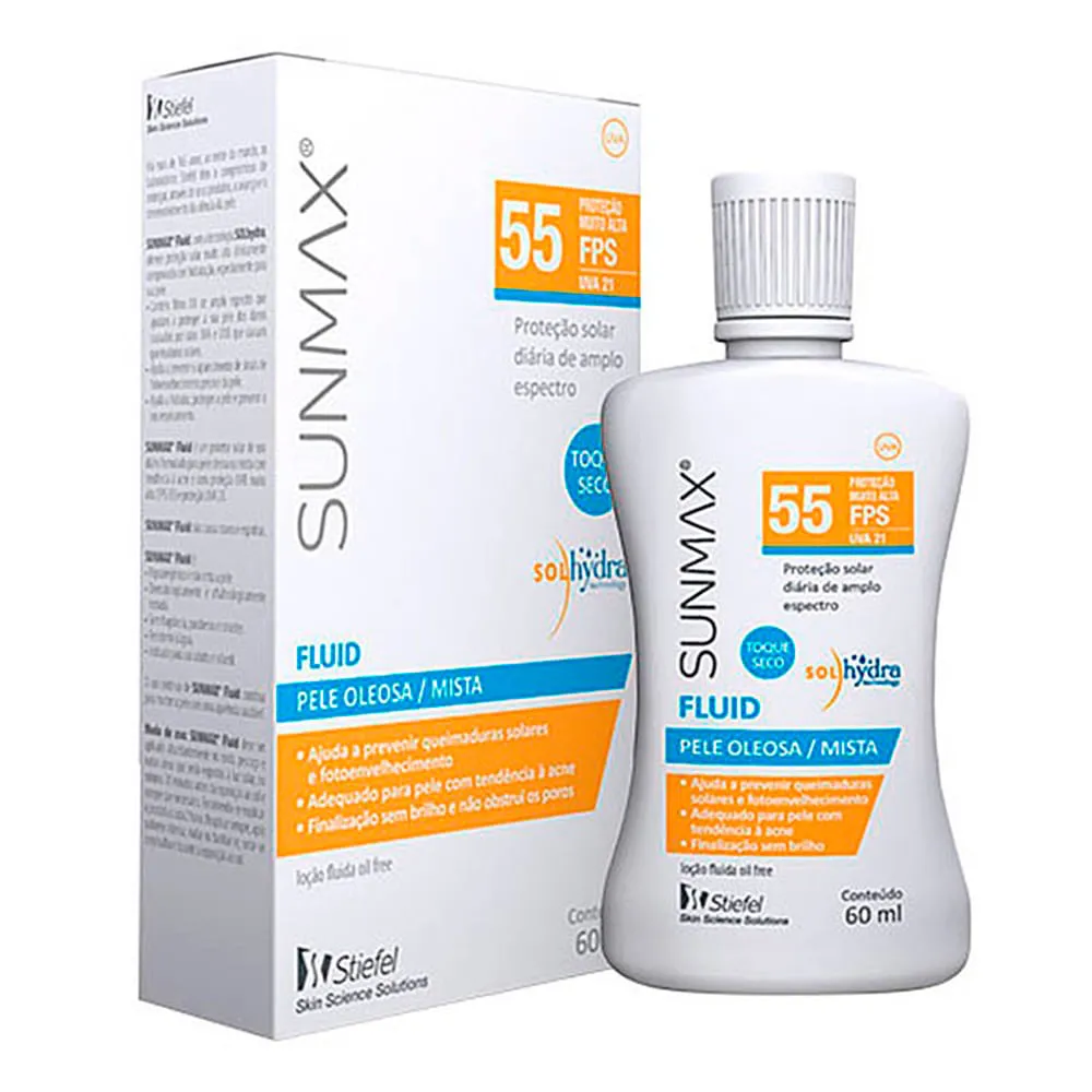 Protetor Solar Sunmax Fluid Fps55 60ml