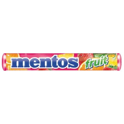 Bala Mastigável Mentos Stick Frutas 38g