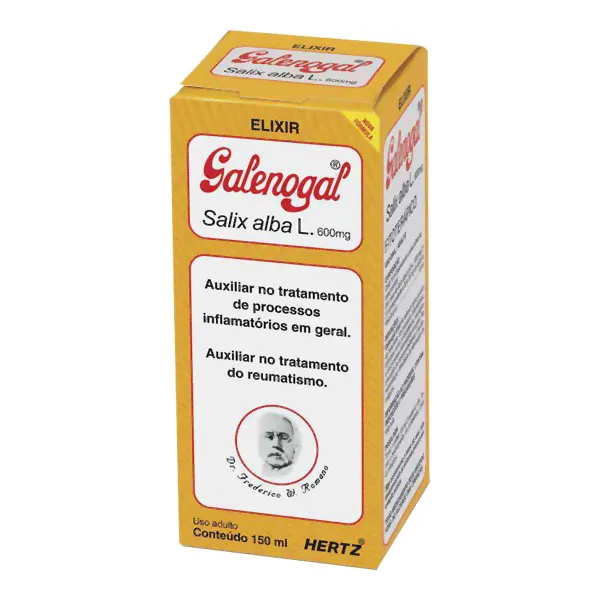 galenogal elixir 40mg/ml, frasco com 150ml de elixir