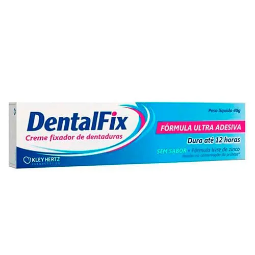 Creme Fixador De Dentadura Dentalfix Sem Sabor 40g
