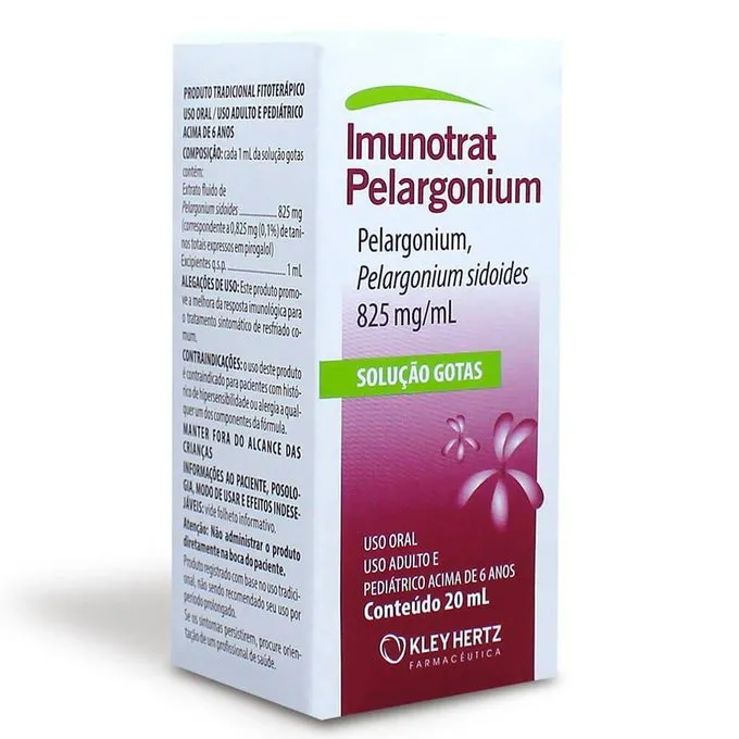 imunotrat pelargonium 825mg/ml 20ml