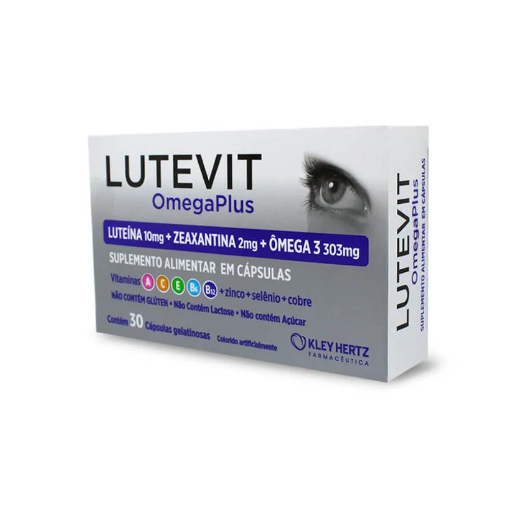 lutevit omega plus 30 capsulas luteina + zeaxantina + omega 3