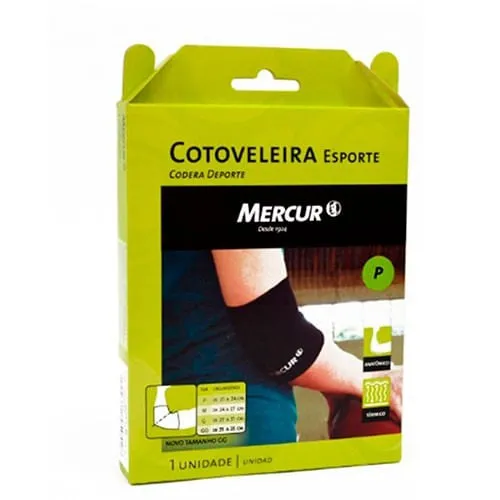 Cotoveleira Esporte Mercur P Preto 1 Unidade