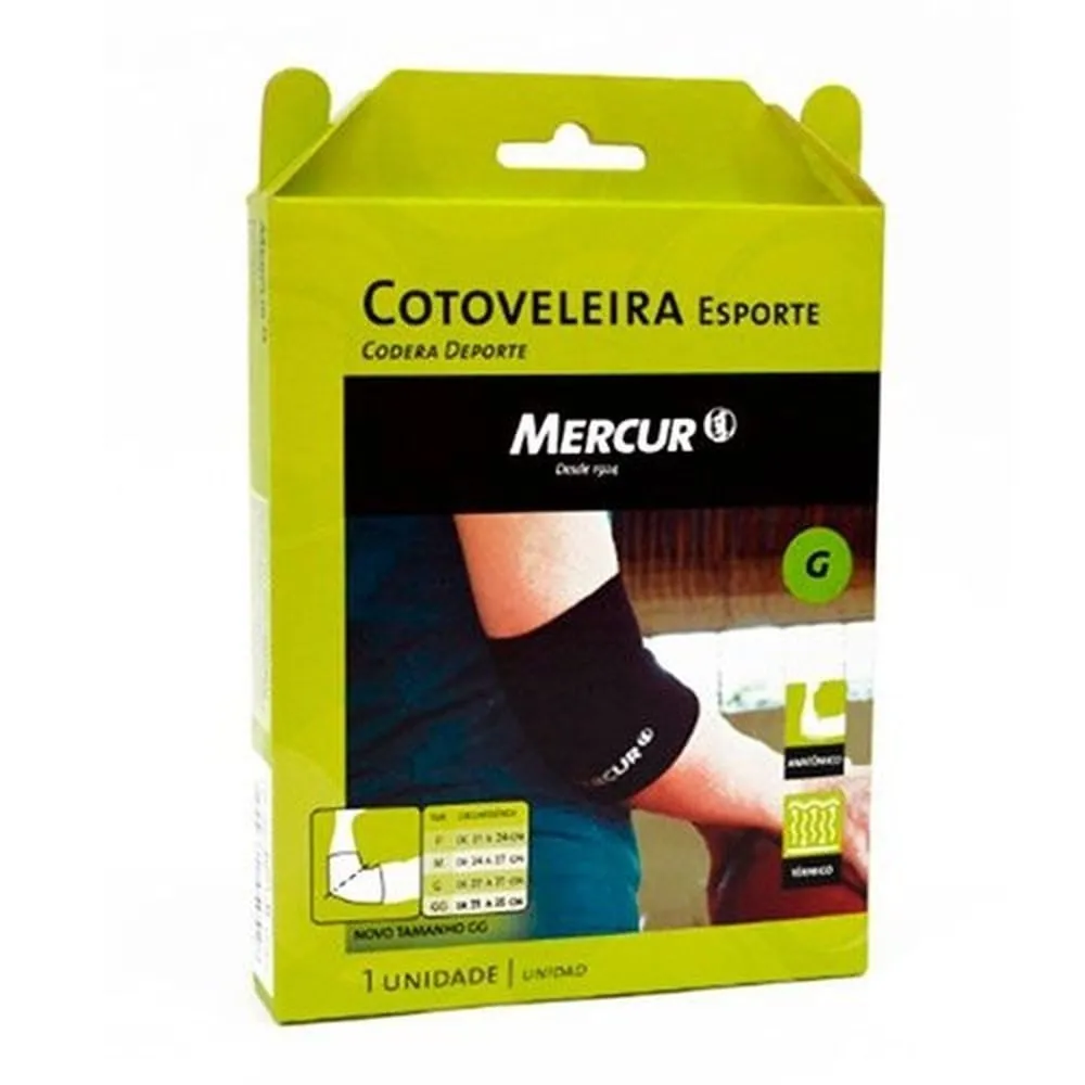 Cotoveleira Esporte Mercur G Preto 1 Unidade