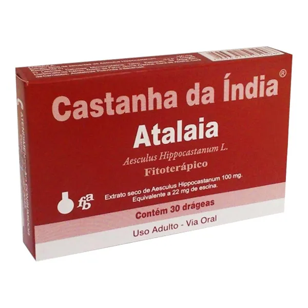 castanha da india com 30 drageas