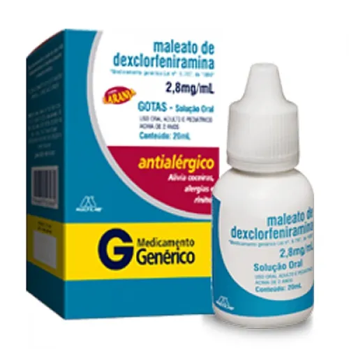 maleato de dexclorfeniramina gotas 20ml