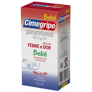 cimegripe bebê suspensão oral 100mg /ml com 15ml