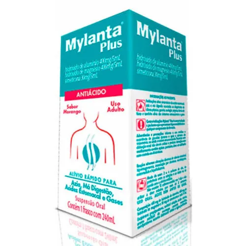 Mylanta Plus Morango Suspensão Oral 240ml