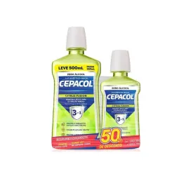 Kit Enxaguante Bucal Cepacol Citrus Fusion 500ml + 250ml
