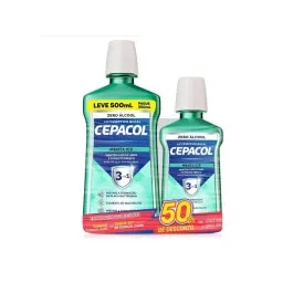 Kit Enxaguante Bucal Cepacol Menta Ice 500ml + 250ml