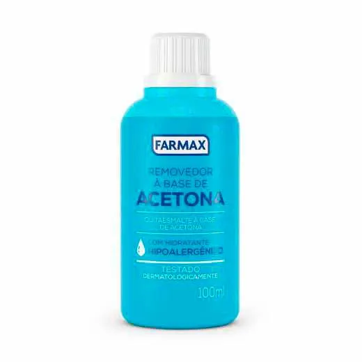 Removedor De Esmalte À Base De Acetona Farmax 100ml
