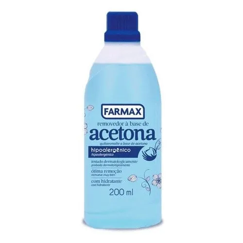 Removedor De Esmalte À Base De Acetona Farmax 200ml