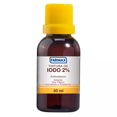 Tintura De Iodo 2% Solução Dermatológica 30ml